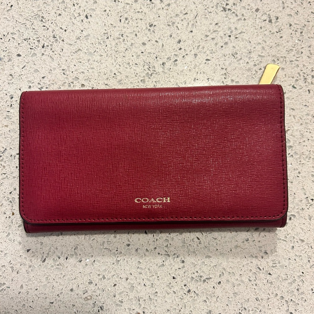Coach Burgundy Women's Wallet